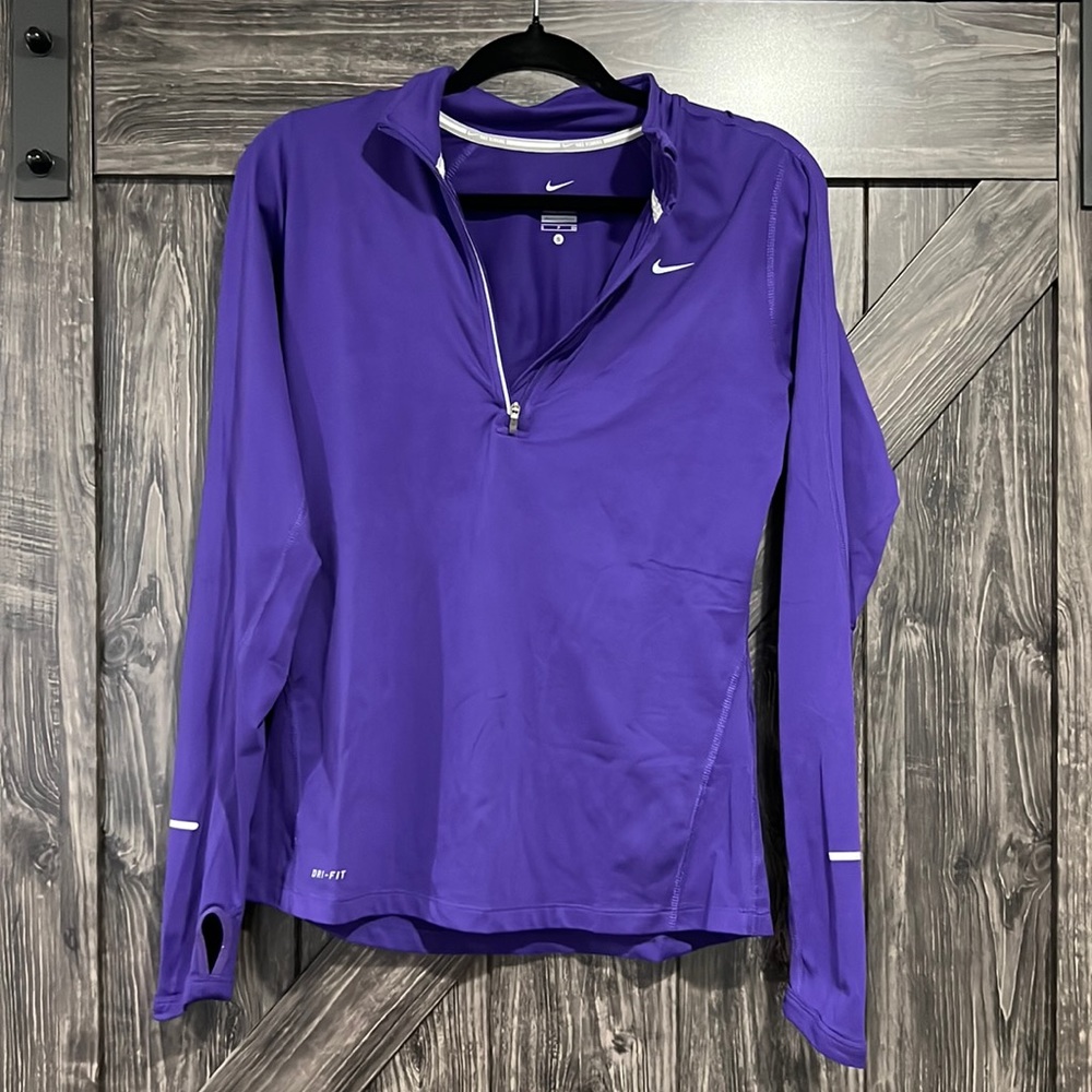 Nike Womens (Size S) Purple Quarter Zip
